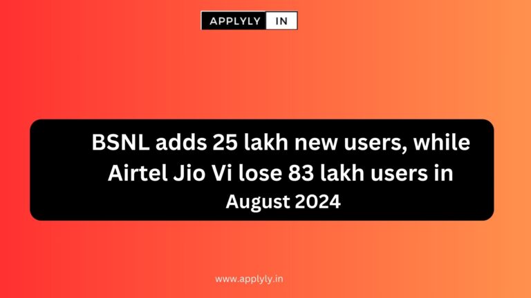 BSNL adds 25 lakh new users August 2024