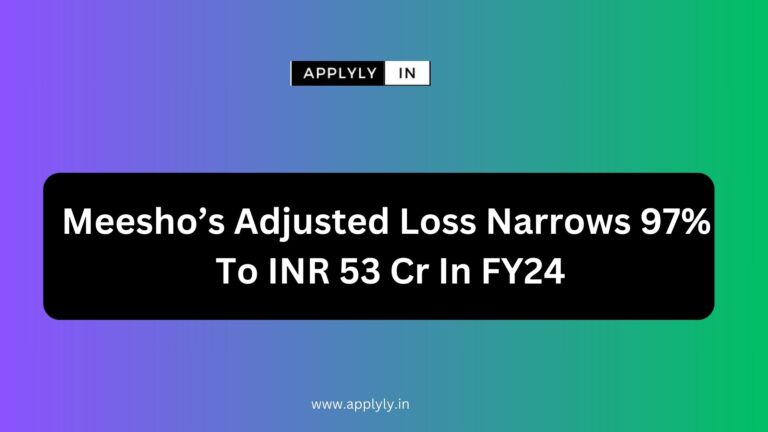 Meesho’s Adjusted Loss Narrows 97% To INR 53 Cr In FY24