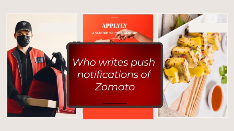 Who writes push notifications of Zomato?